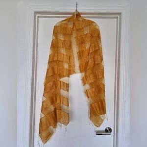 Golden Yellow Silk Scarf